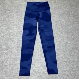Aerie‎ Womens Small Blue Camo High Waisted Athletic Leggings Compression